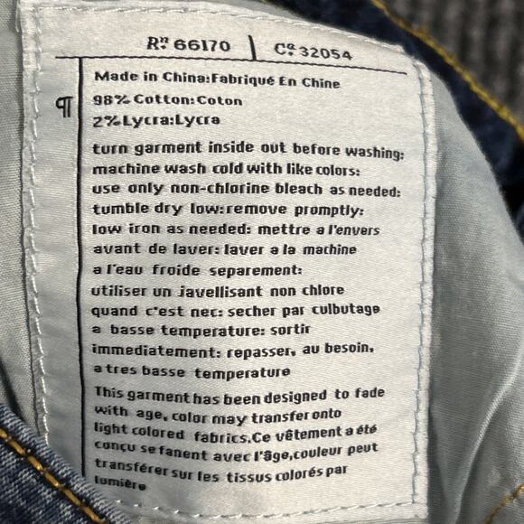 Pilcro And The Letterpress Womens Low Rise Straight Jeans Size 29 Blue Dark Wash - Picture 12 of 12